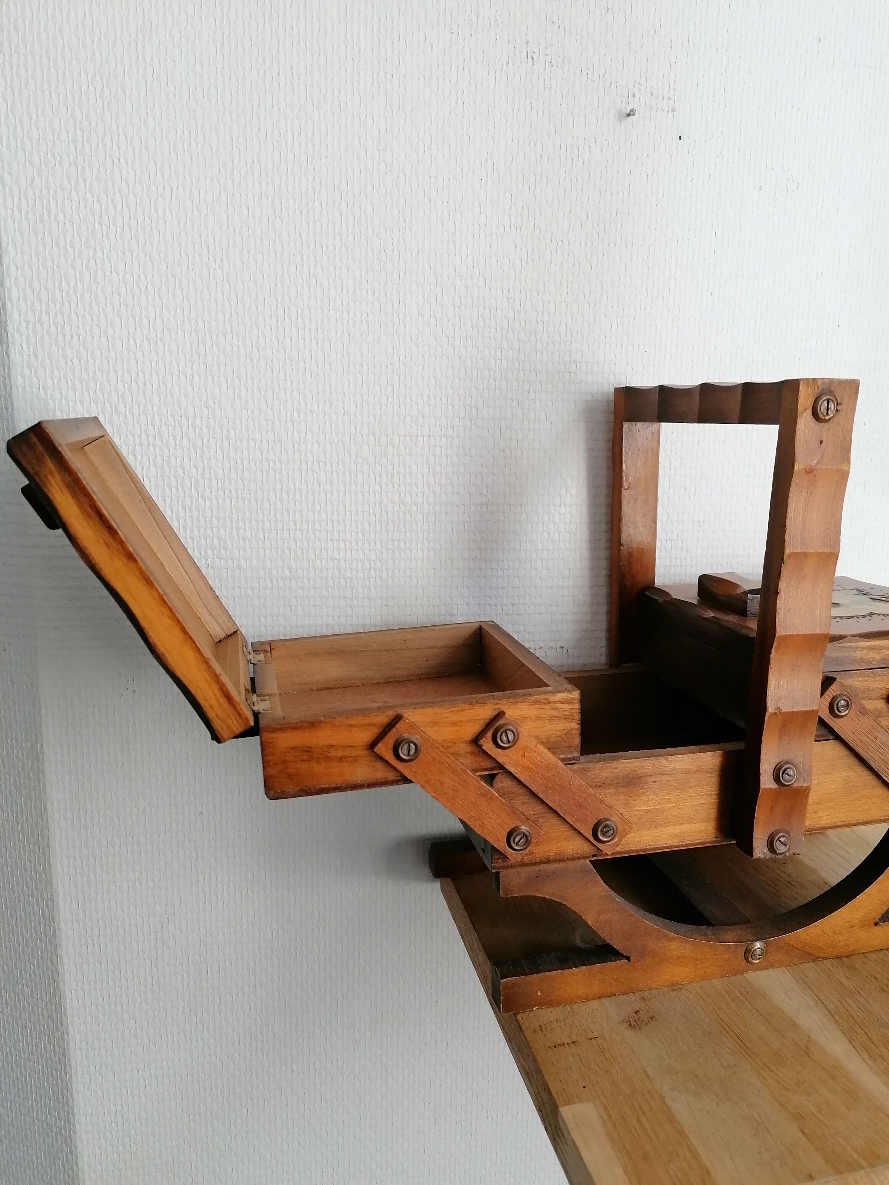 Little sewing worker