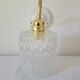 Porcelain, brass and glass wall lamp