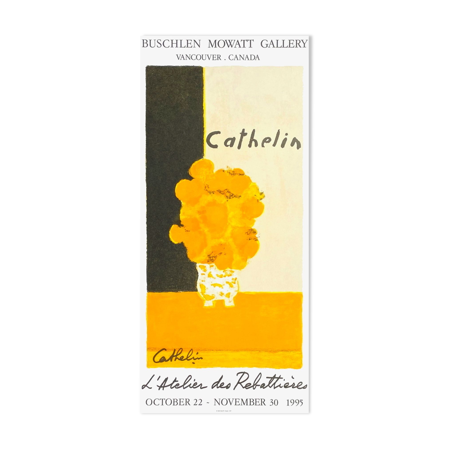 Affiche bernard cathelin 1995