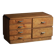 Mid-20th century Art Deco chest of drawers in pine with metal handles, 1940s.