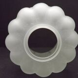 French vintage Victorian style white opaque patterned glass shade 0142