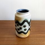 Veb haldensleben 3068 - small east german gdr vase - tactile mid-century modern design