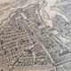 Old map of Paris by Melchior Tavernier