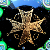 Murano Glass Sulfide The Maltese cross