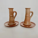 Stoneware candle holders