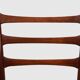 Teak dining chairs with braided rope seat, Belgium 1960s