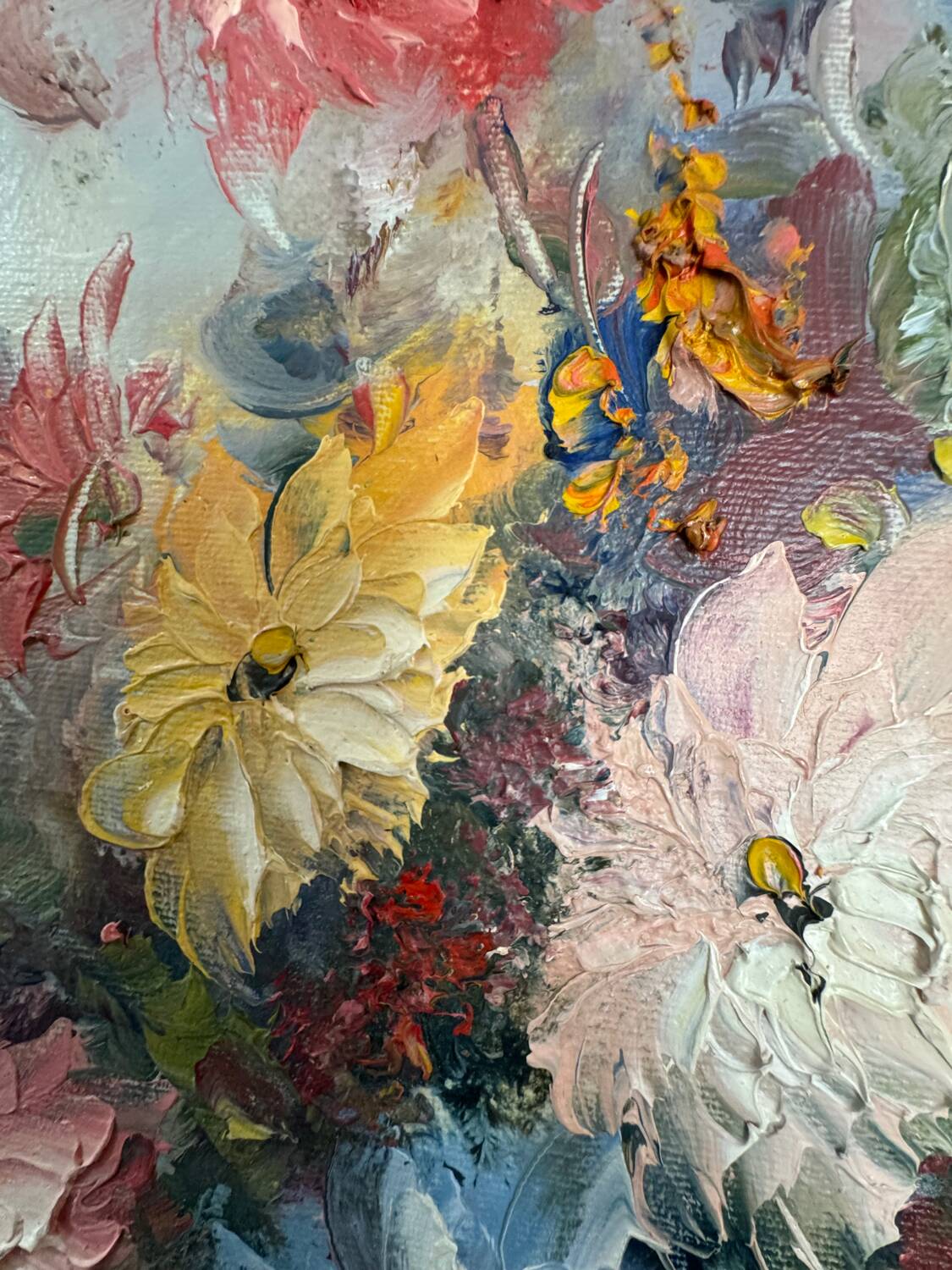 Still life with dahlias signed early 20th century