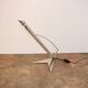 1990s Space Age lamp, nickel-plated brass and aluminium, 40 cm