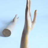 Wooden glove display mannequin hands, 1930s, set of 2.