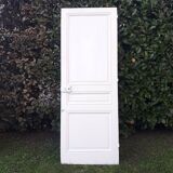 Communication door H218.5xL80cm, old panelled and moulded.
