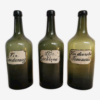 Antique Calrsbard bottles, apothecary