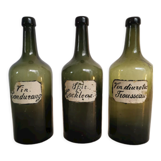 Antique Calrsbard bottles, apothecary