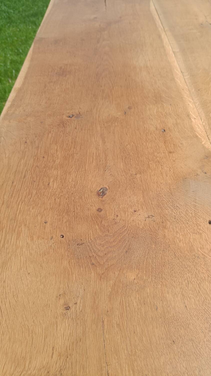 Farm table with turned legs