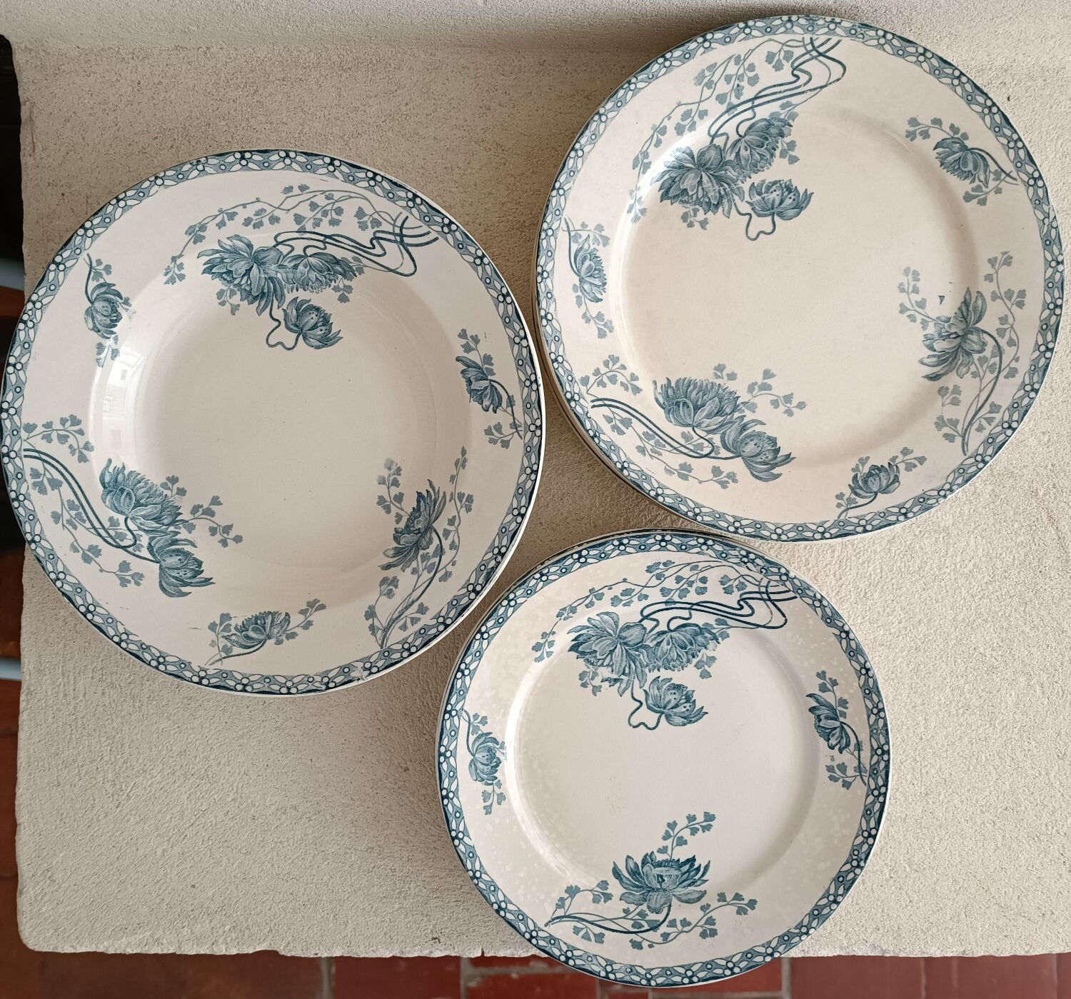 Serving part 18 plates model Royat de Sarreguemines