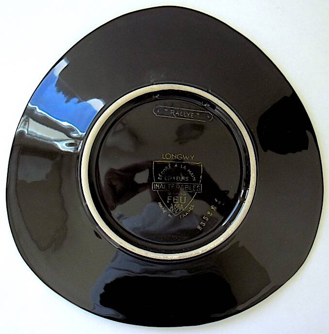 Pair of decorative plates: "Rally" & "Bal at the Opera".