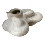 Vase grès blanc forme organique