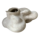 Vase grès blanc forme organique