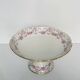 Compote dish on pedestal / fruit bowl in Limoges porcelain with floral garlands and ribbons | “Vieux Bernardaud” D&C (Delinières & Cie) | late 19th century