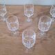 6 verres à pied en cristal