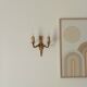 Vintage wall sconce in gilded brass, Empire style.