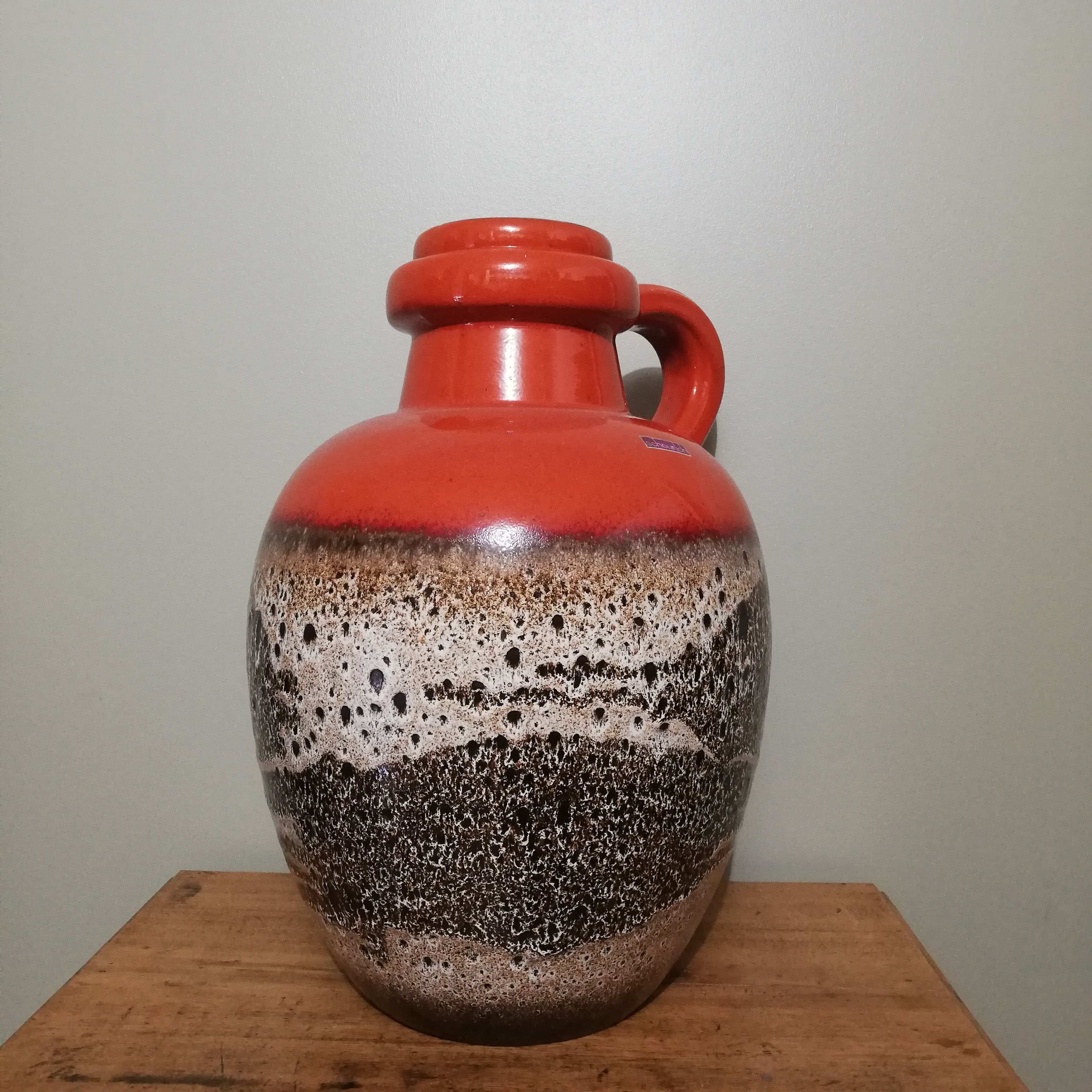 German vase Scheurich fat lava and ceramics