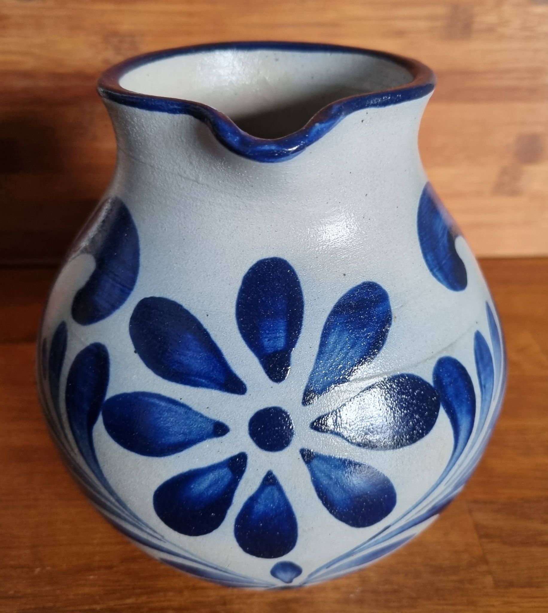 Salt-glazed stoneware jug Alsace / Germany 1.5 L handmade