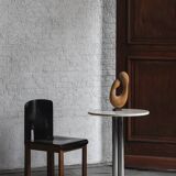 Side table chrome marble