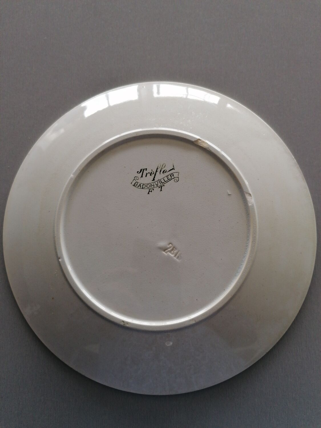 Set of 12 plates clover Badonviller ft