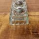 Old glass inkwell