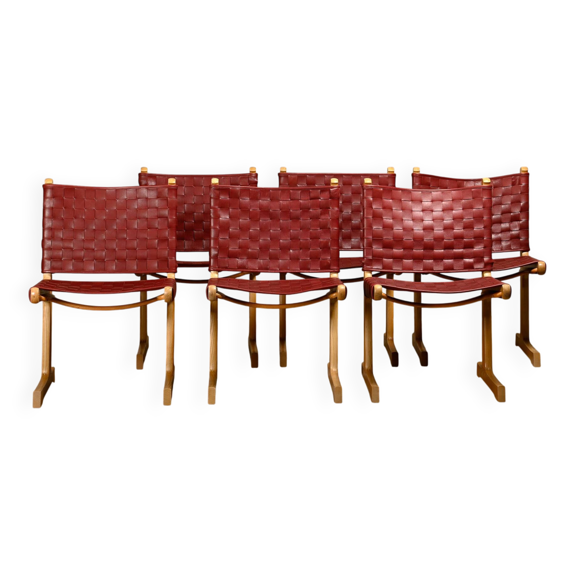Ditte & Adrian Heath Dining Chairs in Ash and Leather, France & Søn