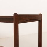 Italian mid century bar trolley, serving cart in rosewood, 1960s