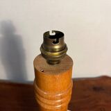 Pied de lampe en bois année 60