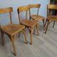 Set of 4 chairs bistros 50s /60