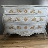 Louis XV style curved chest of drawers