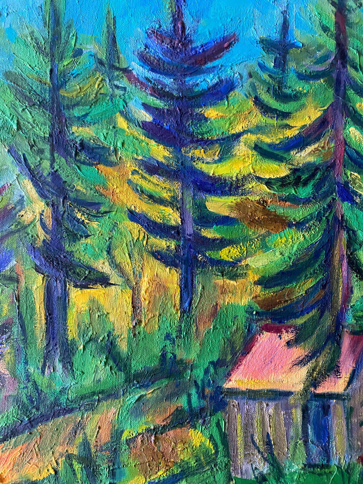 Painting from Haute Savoie by Marcelle Guetta-Fattal