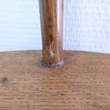 Pair of tripod stools feet solid wood solid wood vintage design