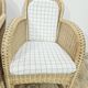 Set of 4 wicker armchairs / Domicil Möbel / Germany/ 1990s.