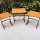 Vintage Scandinavian teak nesting tables by "Victor B Wilkins"