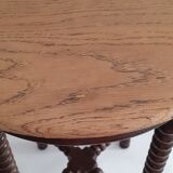 Pair of side tables in solid oak