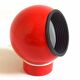 Bright Red Lita Ball Lamp Space Age 70s