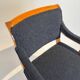 Biedermeier Armchair, Solid Beech, Black Boucle, South Germany circa 1830