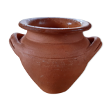 Terracotta vase with two handles