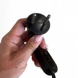 Vintage orange Portuguese table lamp