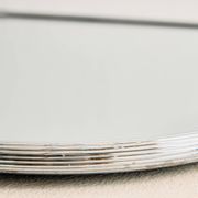 Framed metal mirror