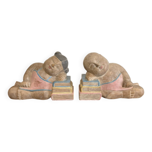 Ancien paire serre livre - asiatique