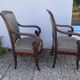 PAIR of old ARMCHAIR style LOUIS PHILIPPE Epoque XIXe Chair mahogany Lacrosse