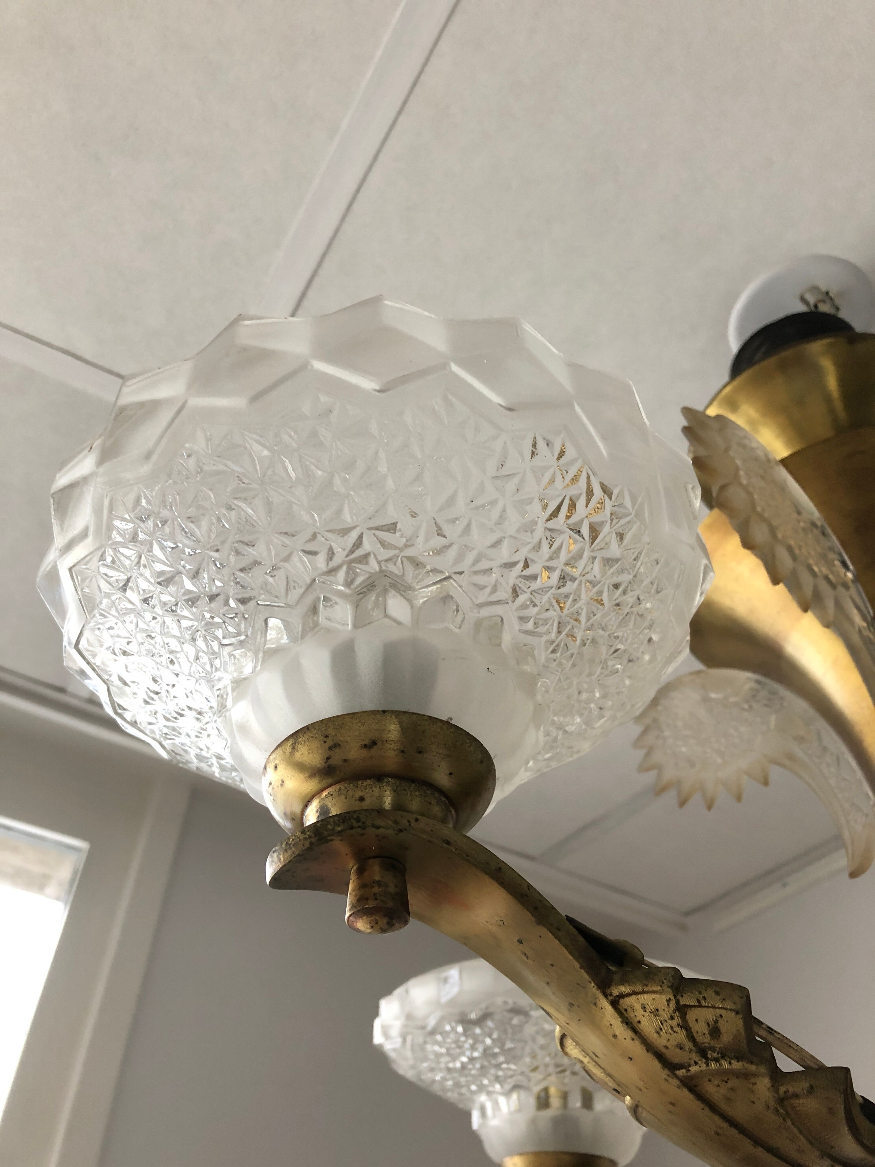 Parisian brasserie chandelier maison Ezan 1930