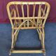 Fauteuil à bascule enfants en rotin vintage 60 70