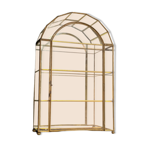 Vitrine à poser en laiton