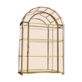 Vitrine à poser en laiton doré années 1950